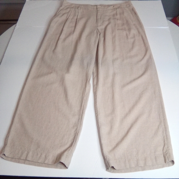 Women's Linen Essential Trouser-A New Day-Tan - Picture 8 of 15